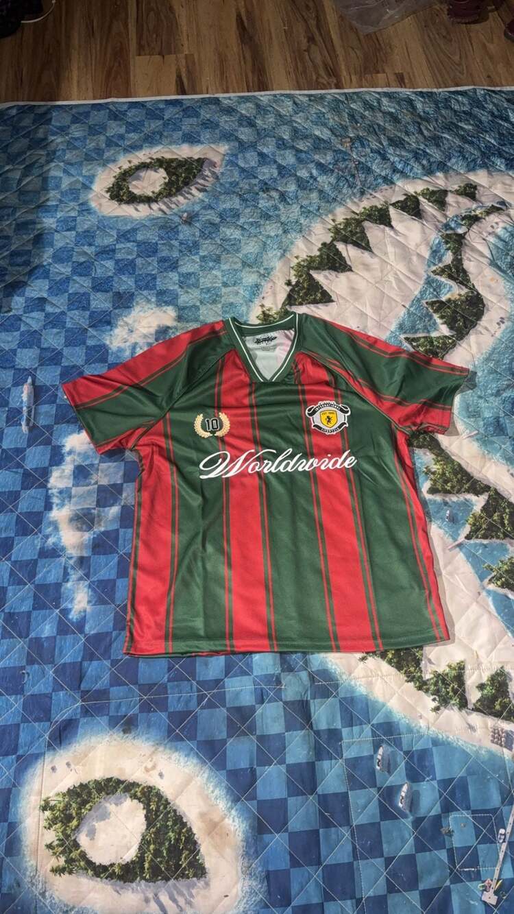International Lifestyle Worldwide Patch Soccer Jersey - Green/combo